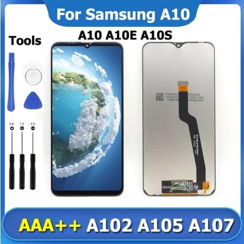 A10 A10E A10S LCD Display Touch Screen For Samsung Galaxy A10 Super AMOLED Screen Digitizer Replacement A105 A107 Display Repair