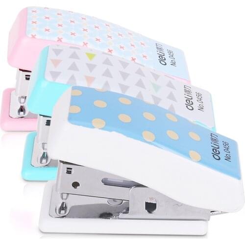 0456 stapler, cute cartoon booklet mini trun stapler student stationery gift