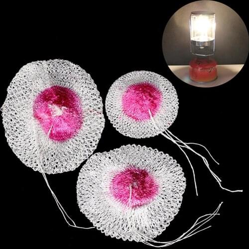 10pcs 65/85/100mm Gas Lantern Mantle Kerosene Gas Lamp Cover Durable Mesh Mantle