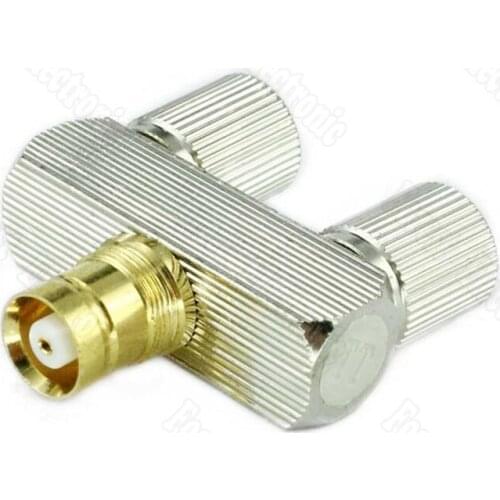 10pcs/lot 2M L9 Female To Double Male Head Connector Telecommunication Equipment - Tap Connectors Three Links