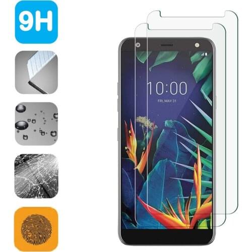 2pcs 9H Tempered Glass HD Anti Scratch Screen Protector Shield Film for LG K40/LG K12 Plus (2019) Accessories