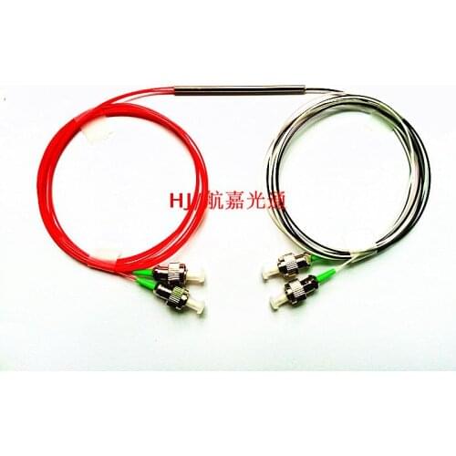 2X2 Fiber Splitter Two-to-two Fiber Coupler Single-mode Dual-window 1310/1550FC/APC Steel Tube Package