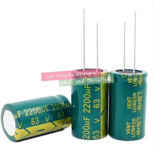 3300UF 100UF 2200UF 450V 63V 50V 18*30MM high frequency low impedance aluminum electrolytic capacitor