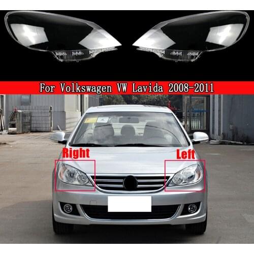 Car Glass Lamp Headlamp Lampcover Shell Auto Lampshade Headlight Lens Cover For Volkswagen VW Lavida 2008-2011