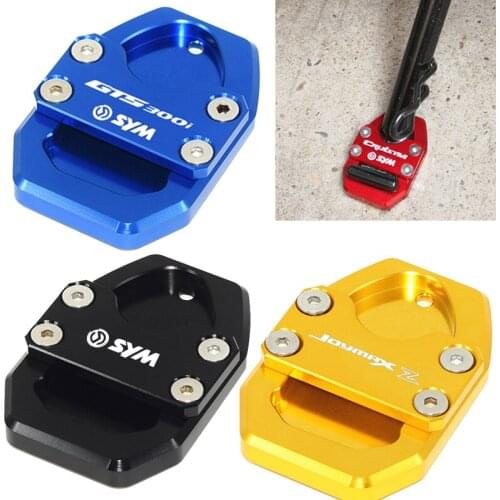 For SYM CRUISYM 300 GTS300i GTS 300 300i JOYMAX Z300 Motorcycle CNC Kickstand Foot Side Stand Extension Support Plate Enlarge