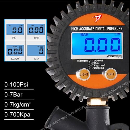 DP-201 Car Truck Motorcycle Vehicle Diagnostic Tool Tire Air inflators Meter Digital Pressure Tyre Gauge Inflation Gun
