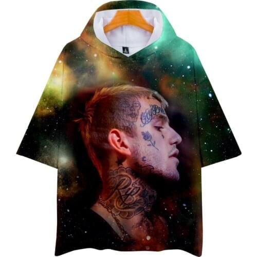 2018 Lil peep Summer Short Sleeve Tshirts Hooded Shirts 3D Printed Hip Hop T-shirts Women/Men Lil peep Tee Shirts Casual Clothes