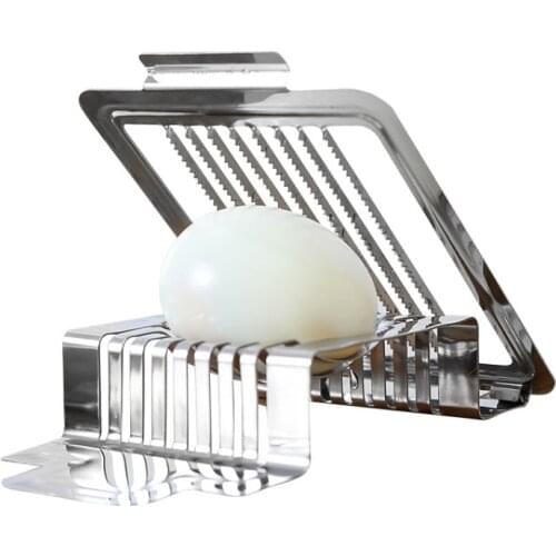 Home Kitchen Egg Cutter Stainless Steel Wire Egg Slicer for Hard Boiled Eggs