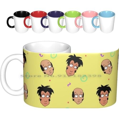 Dr Katz Professional Therapist-Yellow Ceramic Mugs Coffee Cups Milk Tea Mug Dr Katz Professional Therapist Cartoon Cartoons