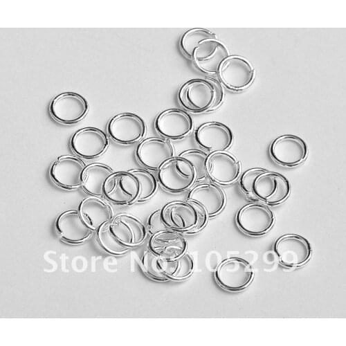 Classic 1000pcs 8mm DIY Making Jewelry Silver Findings 925 Sterling Silver Open Jump Ring Accessories