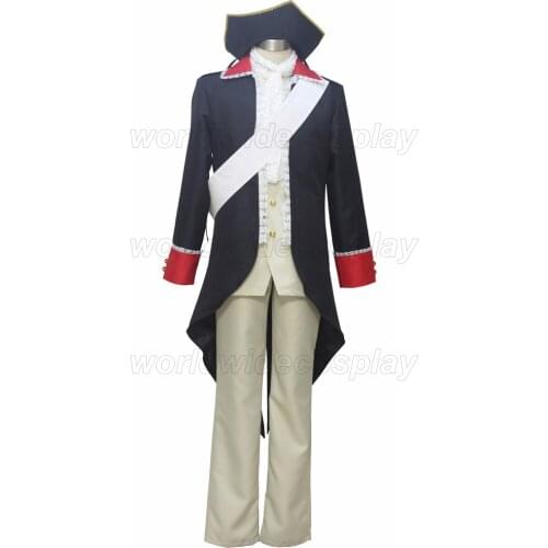 Axis Powers Hetalia Prussia Cosplay Costume Free Shipping Custom Made for Halloween and Christmas