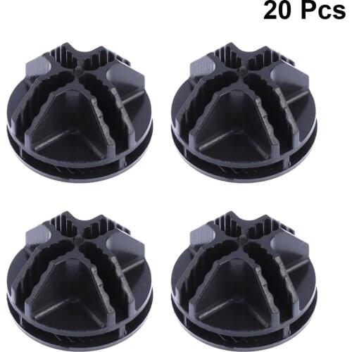 20/40Pcs Wire Cube Plastic Connectors For Cube Storage Shelving And Cabinet Modular Organizer Closet Clasp Buckle Clip Black