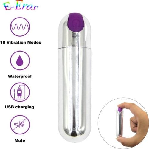 ORISSI Rechargeable 10 Frequency Waterproof Tranquil Clit Vibe Strong Bullet Vibrators Erotic Sex Toys for Women