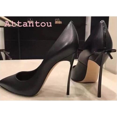 Spring new arrival glossy leather pumps shoes pointed toe small bow tie dress shoes thin high colorful heel fashion women pumps