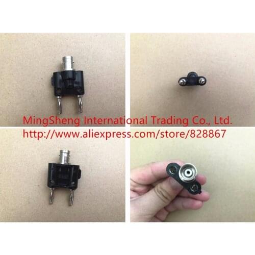 Original new 100% plug and socket BNC turn 4MM banana plug BNC female socket to turn 2P banana plug