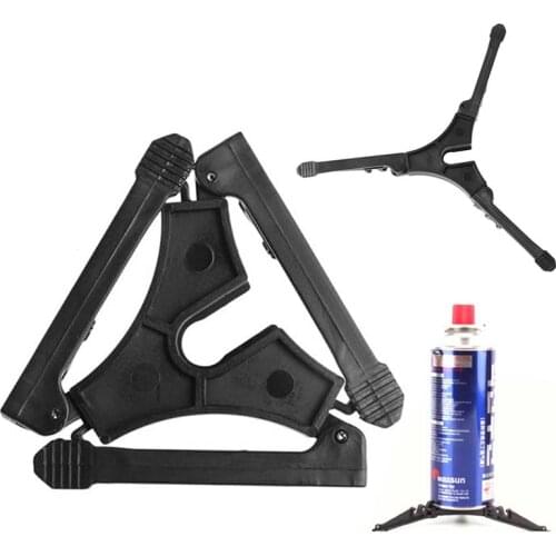 Portable Outdoor Camping Gas Stove Fixed Bracket Oil Bottle Foldable Gas Cylinder Tripod Holder Support Outdoor Hiking Camping