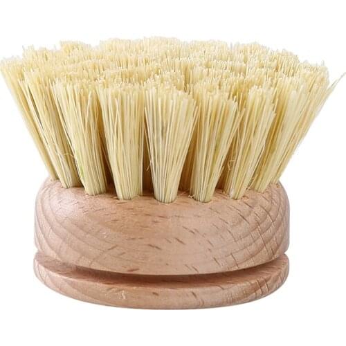 Washing Pot Brush Scrubbing Heat Resistant Skillet Wooden Handle Kitchen Supplies Bowl Durable Dish Cleaning Tool 2019 New