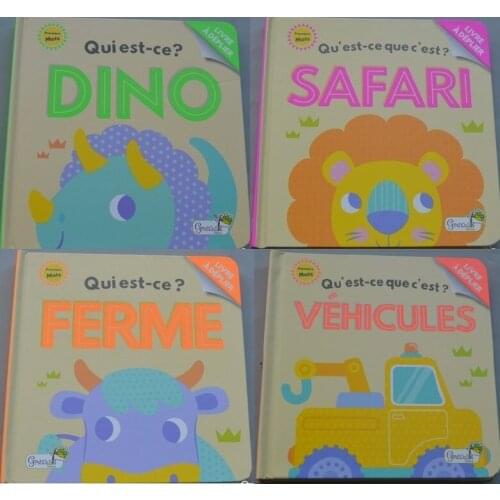 Random 1 Book Parent Child Kids Toddler Baby French Book Lovely Picture Learning Reading Education Enlightenment Book Age 0-3