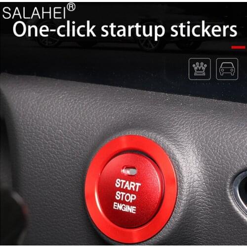 Car Styling Sticker Accessories Ring Auto Engine Start Stop Button Cover Case For Hyundai Sonata 10th Interior Decoration