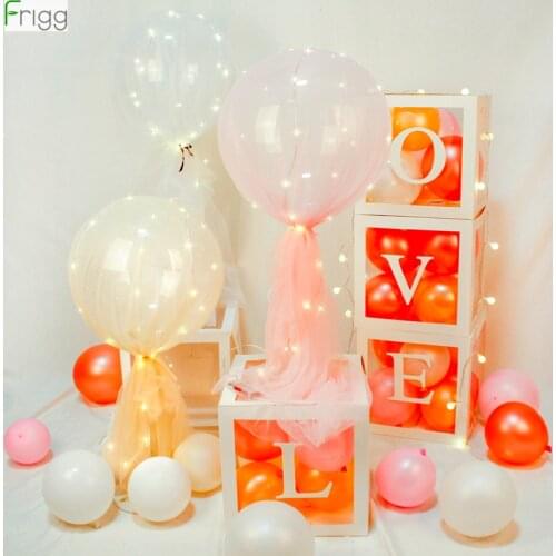 Wedding Decoration Table Balloon Stand Holder LED Bobo Balloon 1st Birthday Party Decor Baby Shower Party Decoration Adult Kids