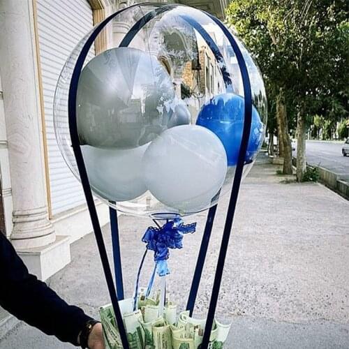 50pcs 10/18/24/36inch Helium Bobo Bobble Balloon Transparent No Wrinkles Clear PVC Balloons Wedding Birthday Party Decoration