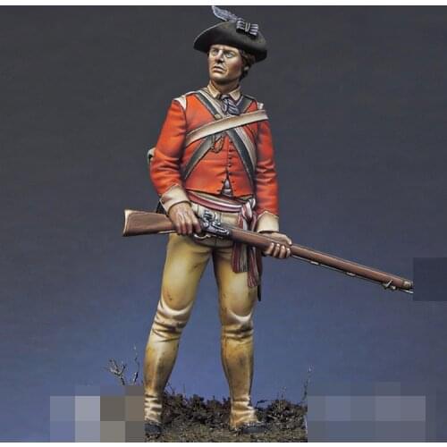 1/24 75mm Resin Model figure GK 40th Regiment of Foot Light Infantry, 1776 Unassembled and unpainted kit