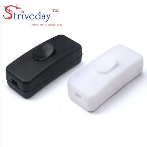 10pcs/bag High Quality Black White 303 Switch Halfway Rocker Push Button Rocker Switch Table Lamp Online Switch