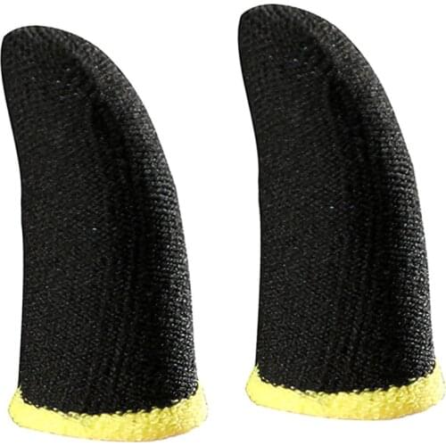 2pcs Game Finger Sleeve Breathable Game Controller Finger Covers For Pubg Sweat Proof Non-Scratch Touch Screen Game Thumb Gloves