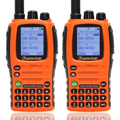 2PCS Wouxun KG-UV9D Mate 10W Powerfrul 7 band Air Band Cross band Repeater Amateur 3200mAh Walkie Talkie Upgrade KG-UV9DPlus