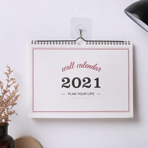 2021 Simple Wall Calendar Weekly Monthly Planner Agenda Organizer Home Office Hanging Wall Calendar Daily Schedule Planner