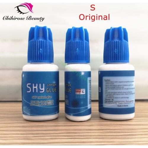 5 bottles/lot fastest Korea Sky Glue 2-3s dry time Most Powerful S for Eyelash Extensions MSDS Adhesive lasting 6 weeks