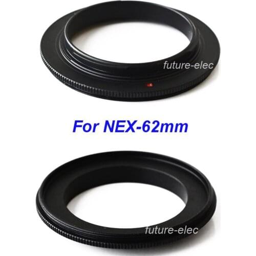 62 62mm Macro Reversing Reverse Camera Lens Lenses Adapter Converter Ring Close Up for Sony NEX Micro DSLR Digital SLR E Mount