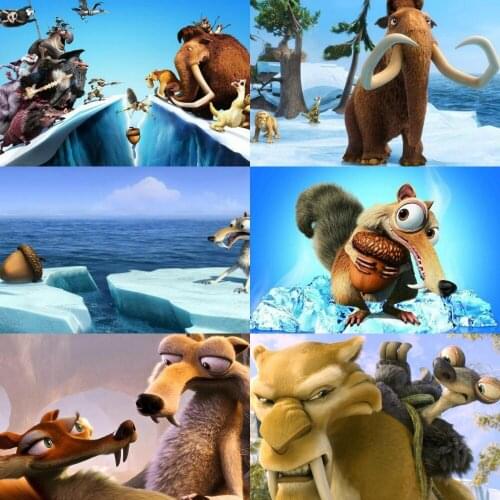 5D DIY Diamond Painting Anime Disney Animation Ice Age Cross Stitch Kit Embroidery Mosaic Art Rhinestone Home Decoration Gift