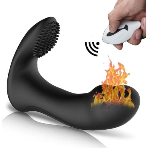 Sex Heating Anal Vibrator Prostate Plug Massager 360 Rotating Wireless Remote Control G spot Vibrators Male Masturbator For Men