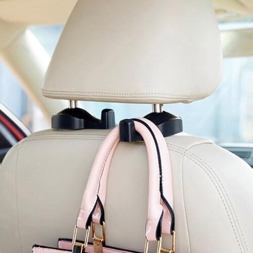 Alijund 2 PCS Car Pin & Clip Interior Accessories Bag Car Portable Seat Hook Strap Bag Bag Holder for Porsche Cayenne Macan