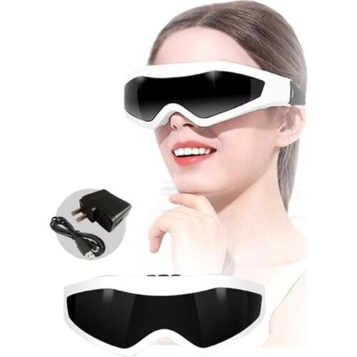 Wireless Electric Eye Massager Magnetic Vibration Massage Glasses USB Rechargable 9 ModesEyes Care Device