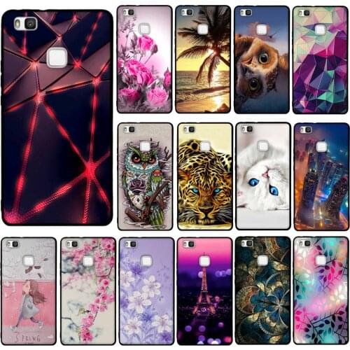 Phone Cover Huawei P9 lite Case Silicone Soft Cartoon TPU Back Cover For Huawei P9 lite P9Lite 2016 Case Bumper Protection