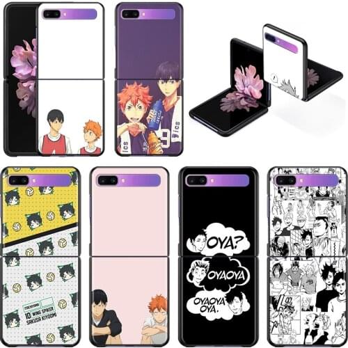 Shell Silicon Phone Case For Samsung Z Flip 5G TPU Cover shell Conque case haikyuu