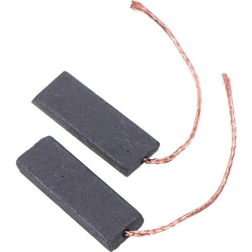 2pcs Black Carbon Brush Motor 5*13.5*40mm With 70mm Length Lead For Washing Machine