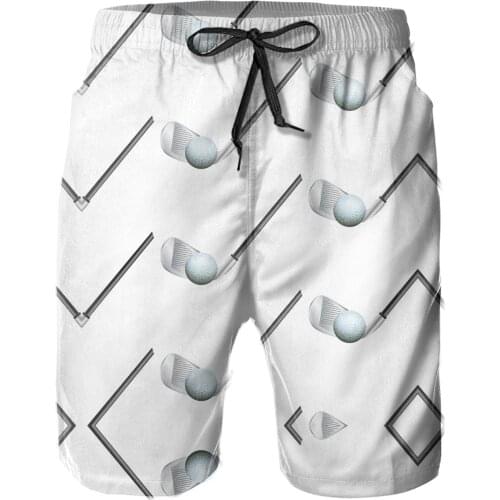 Hawaii Pants Beach R333 Breathable Quick Dry Funny NoveltySports Golf Stick And Ball