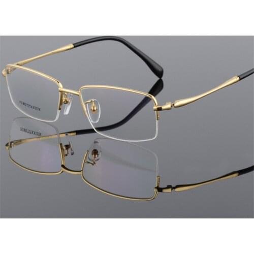 56-18-142 Pure Titanium Glasses High Quality Men Frame Prescription Men Designer Glasses Frame 296 Optical Glasses