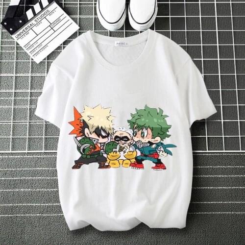 My Hero Academia OCHACO URARAKA Comic Print Soft T-Shirt Round Neck Short Sleeve Modal Unisex Tee