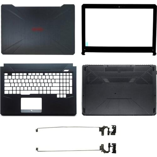 NEW Laptop LCD Back Cover/Front bezel/Hinges/Palmrest/Bottom Case For ASUS FX80 FX80G FX80GD FX504 FX504G FX504GD/GE 47BKLLCJN70