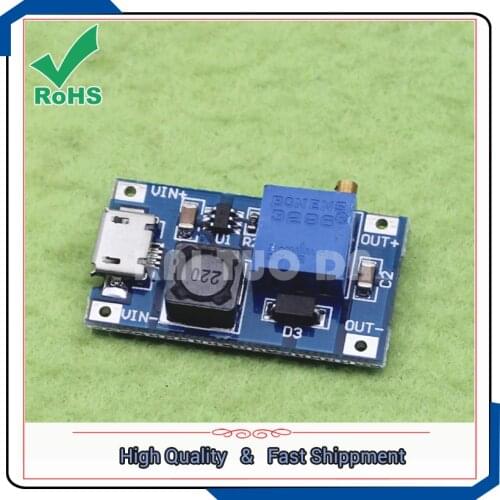 2A step up power supply Booster plate DC-DC boost module wide voltage input 2V 24V l 5V 9V 12V 28V adjustable lm2577 converter