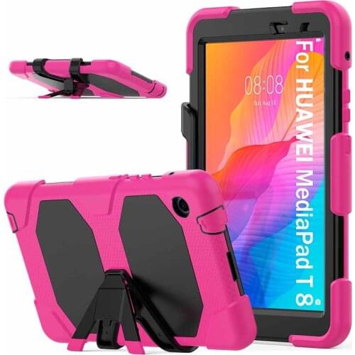 Shockproof Case For Huawei MatePad T8 Kobe2-L03 KOBe2-L09 8.0 inch Tablet Hard Military Heavy Duty Silicone Protection Cover
