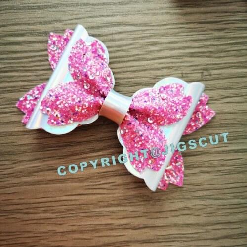 DIY bow cutting die pinch layers JC-bow0114 - 6inch wide 15.8mm thick Brand new jigscut dies