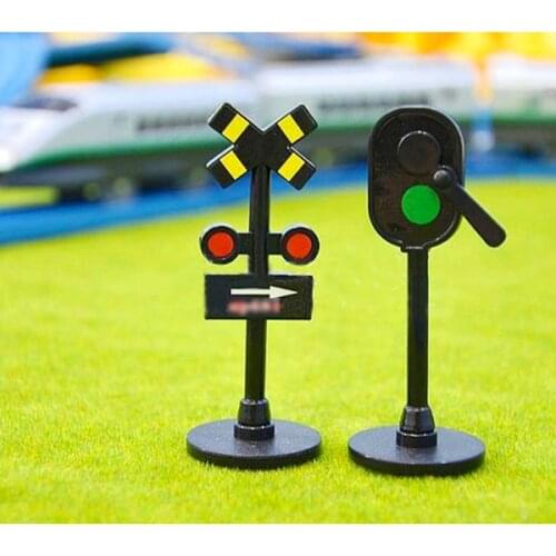 D1052 Suitable for electric light rail train scene Manually change light traffic light groups boys / childrens toys gift