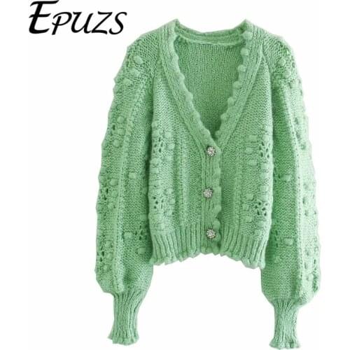 Women thick knited cardigan sweater casual button long sleeve cardigan korean winter sweater female chic tops 2020