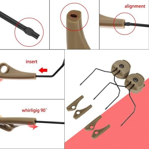 TCIHEADSET ARC Rail Adapter for Howard Leight Impact Sports Electronic Shooting Earmuffs