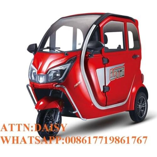 Three Wheels Electric Passenger Tricycle Tuk Tuk Car With COC EEC